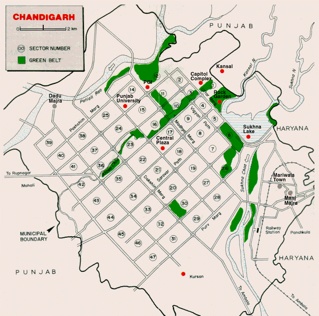 Chandigarh  Interactive City Map